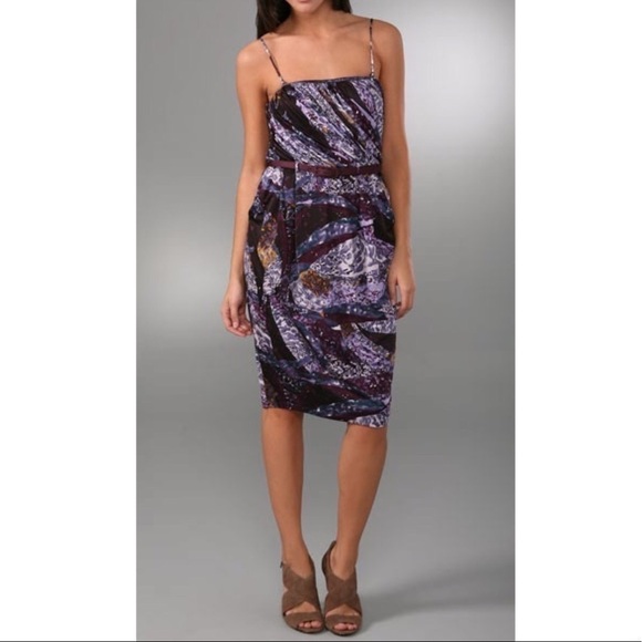 𝅺CATHERINE Malandrino Belted Bustier Dress - Picture 3 of 11